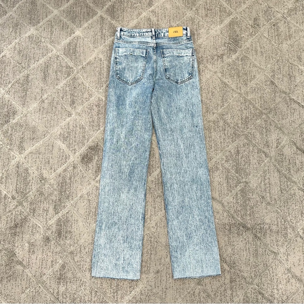 NWT Zara High Rise Straight Leg Jeans 6164/219/406 - Picture 9 of 10
